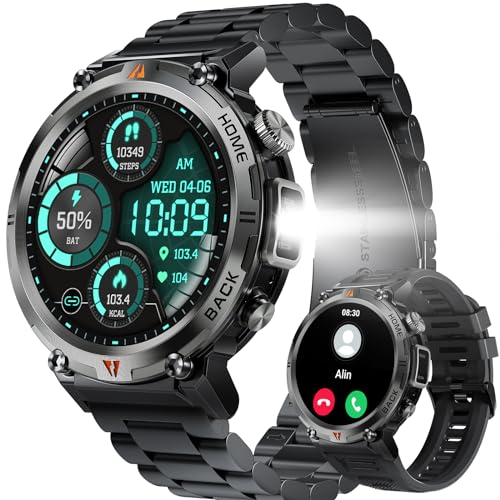 Reloj militar inteligente para hombre con iluminación LED reloj