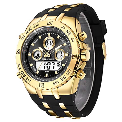 Reloj Cronógrafo Deportivo Marca GOLDEN HOUR Reloj Analógico