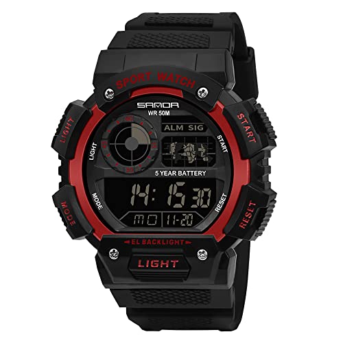 Findtime Reloj deportivo digital para hombre, reloj militar electrónico, reloj…
