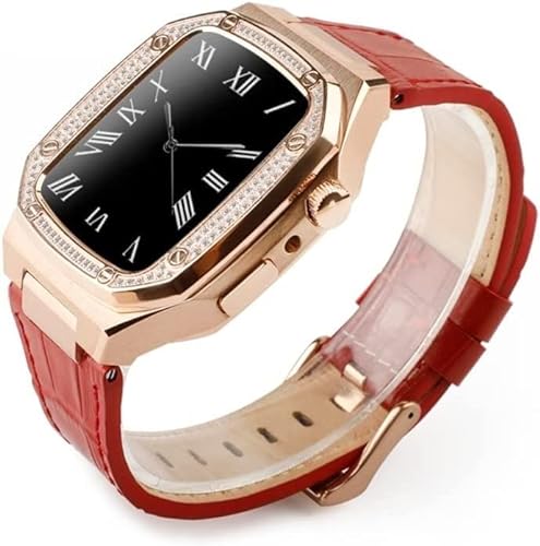 <center>ZEDEVB - Reloj Antioxidante para Apple Watch 45 mm, 44 mm, 41 mm, Estuche de protección Militar Completo para Hombre, para iWatch Series 8, 7, 6, 5, 4 SE (Color: L, Tamagno: Par 41 mm</center>