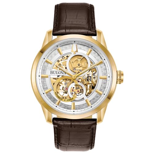 Bulova 97a138, reloj de hombre, oro, Mediano