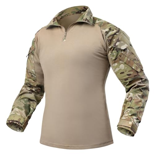 <center>G3 - Camisa de combate para hombre Tácticas de combate militar Tamaño grande Camuflaje táctico Bolsa de paintball Transmisor Tamaño de pez 2XL G3 Multicam XX-Large</center>