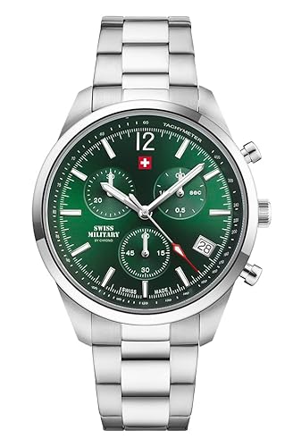 Swiss Military by Chrono – reloj para hombre, verde, SM34097.04,…