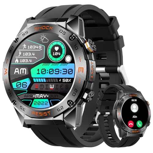 Foxhawk Reloj de Inteligencia Militar para Hombres (Respuesta o Llamada ...