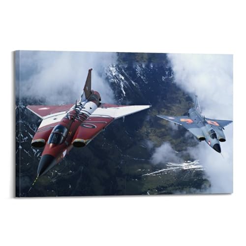 <center>Póster de Avión de Combate Militar, Pinta Decorativa, Lienzo, Póster de Pared E Impresión Artística, Decoración Moderna Para Doritorio Familiarizado</center>