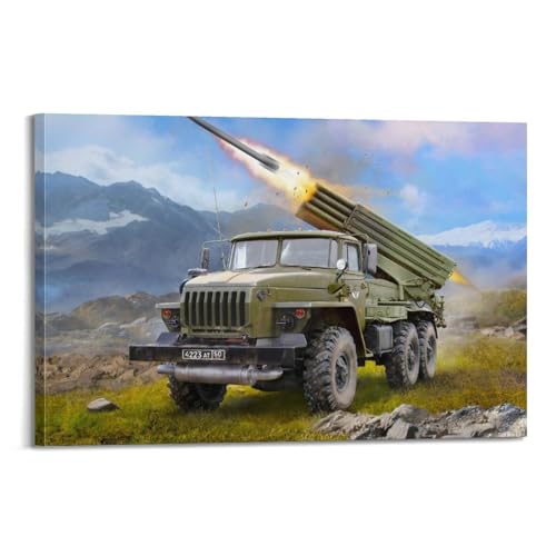 <center>Póster de Vehículo Militar Ruso, Pinta Decorativa, Lienzo, Póster de Pared E Imageen Artística, Moderna Decorial Confied Para Sleeping Level</center>