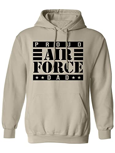 <center>Zerogravitee orgulloso de la Fuerza Aérea Padre Sudadera Con Capucha, Arena, Groß</center>