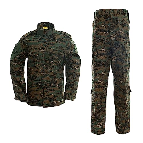 Hantonghao Traje de Uniforme de CamuflAJE de Manga Larga para Fanficos Militares, Uniforme de Ensenamiento Antiañazos Para Exteriores para1 Hombres y Mujeres