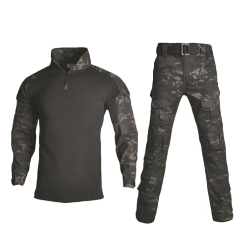 <center>ADHDYUUD - Konjunto Militar de Camuflaje para Hombre, uniforme Táctico, Camisetas Tipo Cargo, Pantalones de combate, 7, 3x -Large</center>