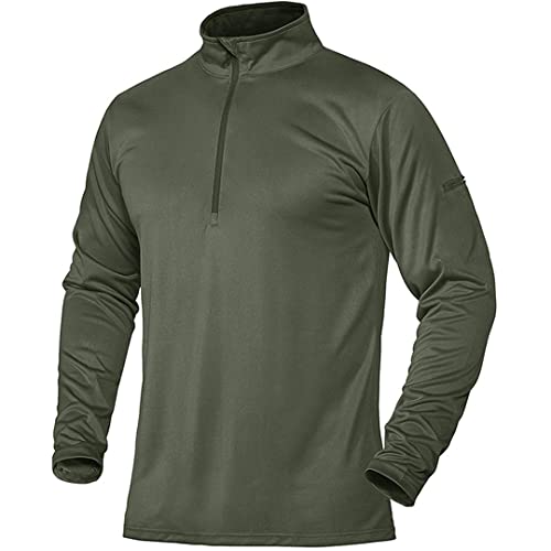 <center>Camisetas Ttictas de Versto para Hombre, De Secado Rápido, Militar, Caza, Manga Larga, Senderismo, Verde Militar, CN, Talla 3xl</center>