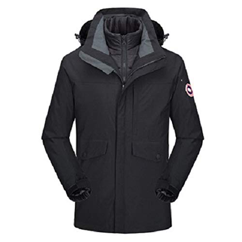 <center>Hiod Chaqueta de Aventura Al Aire Libre Abrigo Antestós Antestfico Desenoso Cálido para Hombres Softshell 3 en 1 Para Senderismo, Pescapêche, negro, xxxxxl (180+cm)</center>