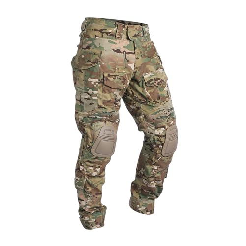 <center>Idogear al aire libre - Pantalones tácticos de combate G3 para hombre con rodilleras, Pantalones de camuflaje para caza, pesa, paintball al aire Ústtima intersión</center>