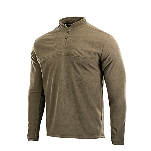 <center>M -AC - Sudadera Con Cierre de un Cuarto para Hombre, Camisa Térmica Con Forro Para Hombre, Camisa Ligera Tórica de Manga Larga, Playera Delta, Oliva Oscuro, grande</center>