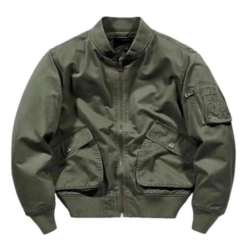 <center>POHULLAN - CHAMARRA DE ALGODÓN PARA HOMBRE, PARA OTONO, INVIERNO, CASABLE, SULELTO, PARA EXTERIERES, ROPA DE TRABAJO, TALA L, EJÉRCITO GN, GRANDE</center>