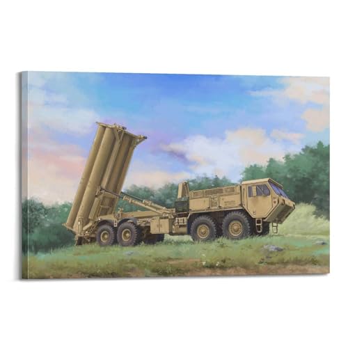 <center>Póster de Vehículo Militar Con Terminal de Alta Altitud, Pinta Decorative</center>