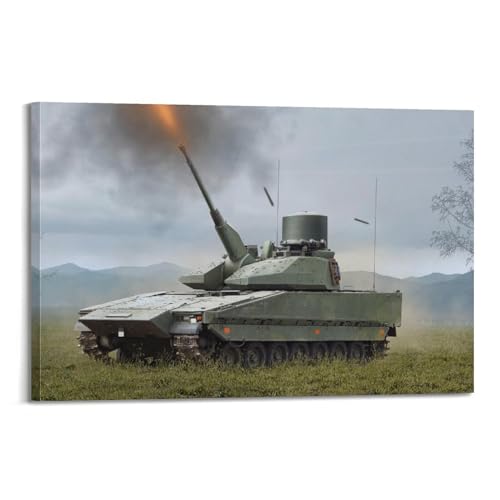 <center>Póster de Vehículo Militar LVKV 90C Antiaéreo para Vehículo, Pinta Decorativa, Lienzo, Póster de Pared E Impintión Artítica, Decoración Moderna Para Dormitorio</center>