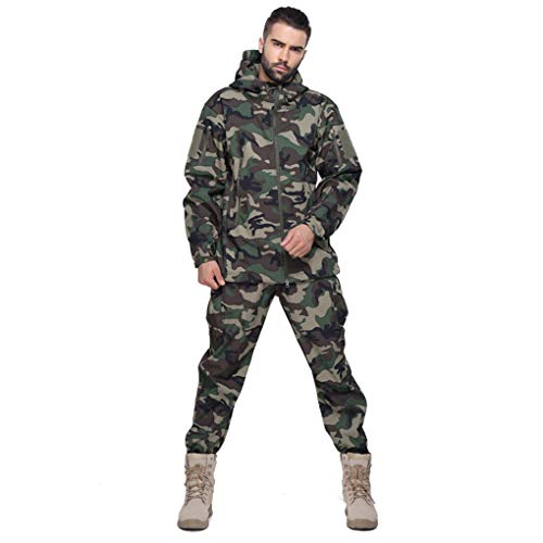<center>Shanghái Story Gear Military Special Ops Soft Shell Soft Chamarra + Pantalones Set, Jungle Camo, US Talla Medium (Etiketa Groß)</center>
