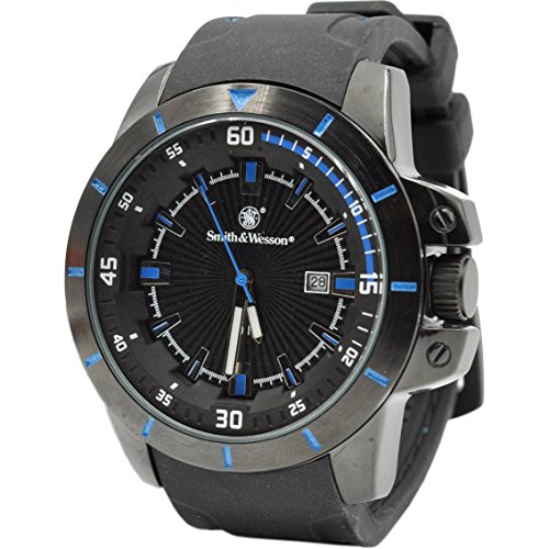 Smith & Wesson SWW397bl -Brk Trooper - Relog de Pulsera, color Azul