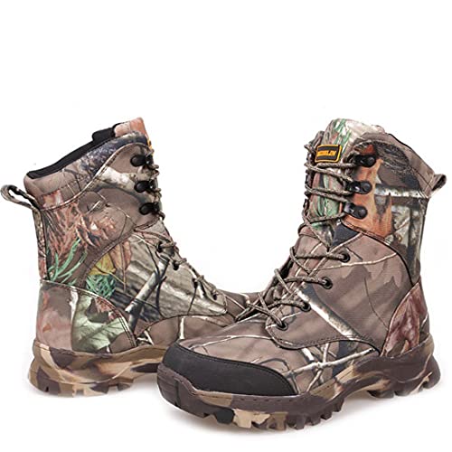 <center>Hombres Botas Militares de Cuero Unmaid Camuflaje Entramesos Sseetero Zapatos de Caza Botines Combate</center>