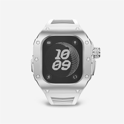 Kit de Modificación de Caja y Correa para Apple Watch Ultra 2 de 49 mm Para Hombre, Cubierenta de Metal, Correa Deportiva de Silicona, Hebilla Büßbar de Acero inoxidable, Accesorios para iwatch, modif, modif, modif
