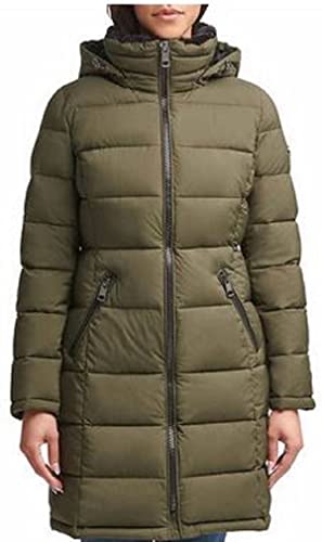 <center>Andrew Marc Parka Larga Elástica para Mujer (Oliva, Mediana), Olivine, M.</center>