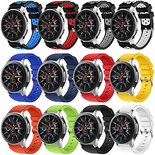 Correa para Huawei GT2 46 mm (2019)/Watch GT2E/GT Active/Watch 2 Pro, 22 mm Correa de Reloj para Samsung Gear S3 Frontier/Galaxy Watch 3 45mm/Galaxy Watch 46 mm (2018)/Correa de Repuest de Silicona