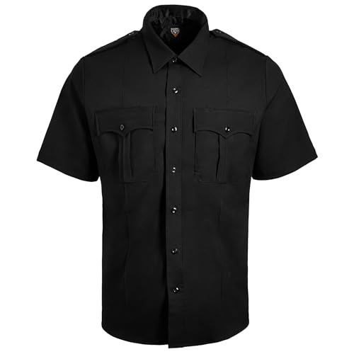 <center>Estadística de núcleo cruzado volador - Camisas Policiales para Hombre, Policía, Tctictica, Seguridad, CCSme, Paramédico de Fuego, Manga Corta, Negro</center>