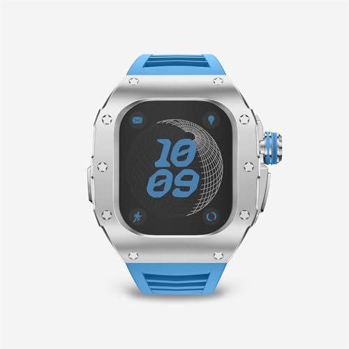 Kit de Modificación de Caja y Correa para Apple Watch Ultra 2 de 49 mm Para Hombre, Cubierenta de Metal, Correa Deportiva de Silicona, Hebilla Büßbar de Acero inoxidable, Accesorios para iwatch, modif, modif, modif