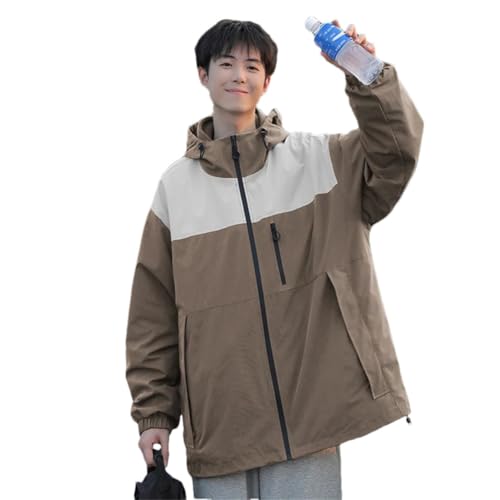 <center>Vsadsau - Chaqueta Gesa de 2 piezas para hombre, chaqueta cortavientos de gran tamaña, abrigo con capucha, parka para parejs, ejército gn8, xx -large</center>